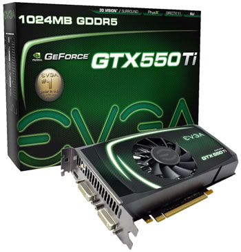 EVGA GeForce GTX 550 Ti FPB and GeForce GTX 550 Ti superclocked